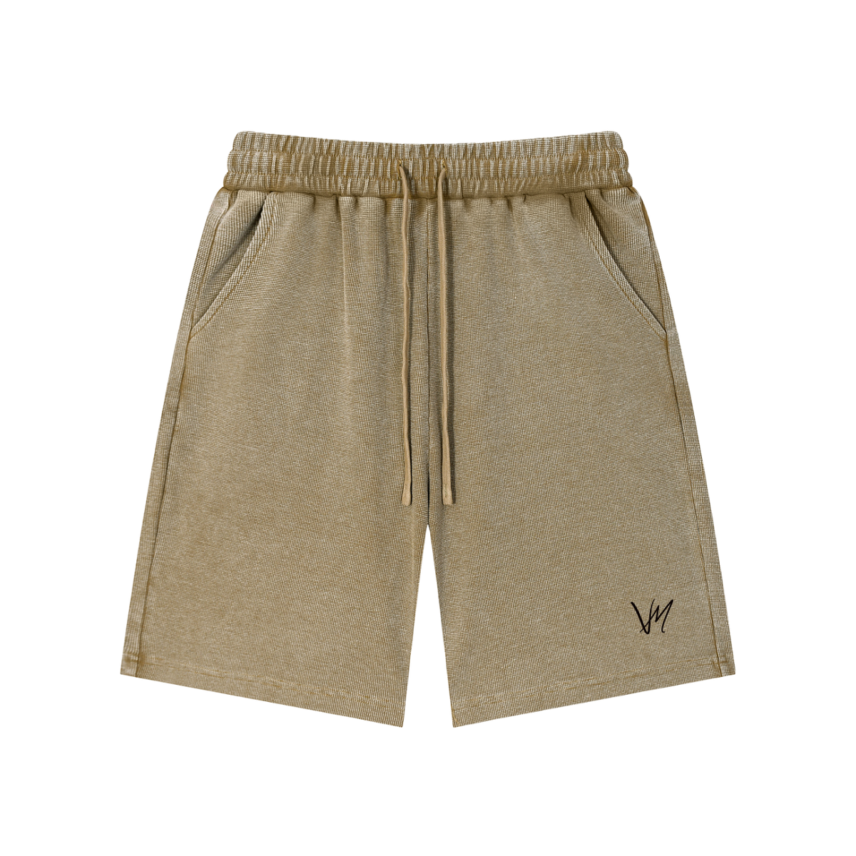 Mineral Wash Waffle Knit Shorts