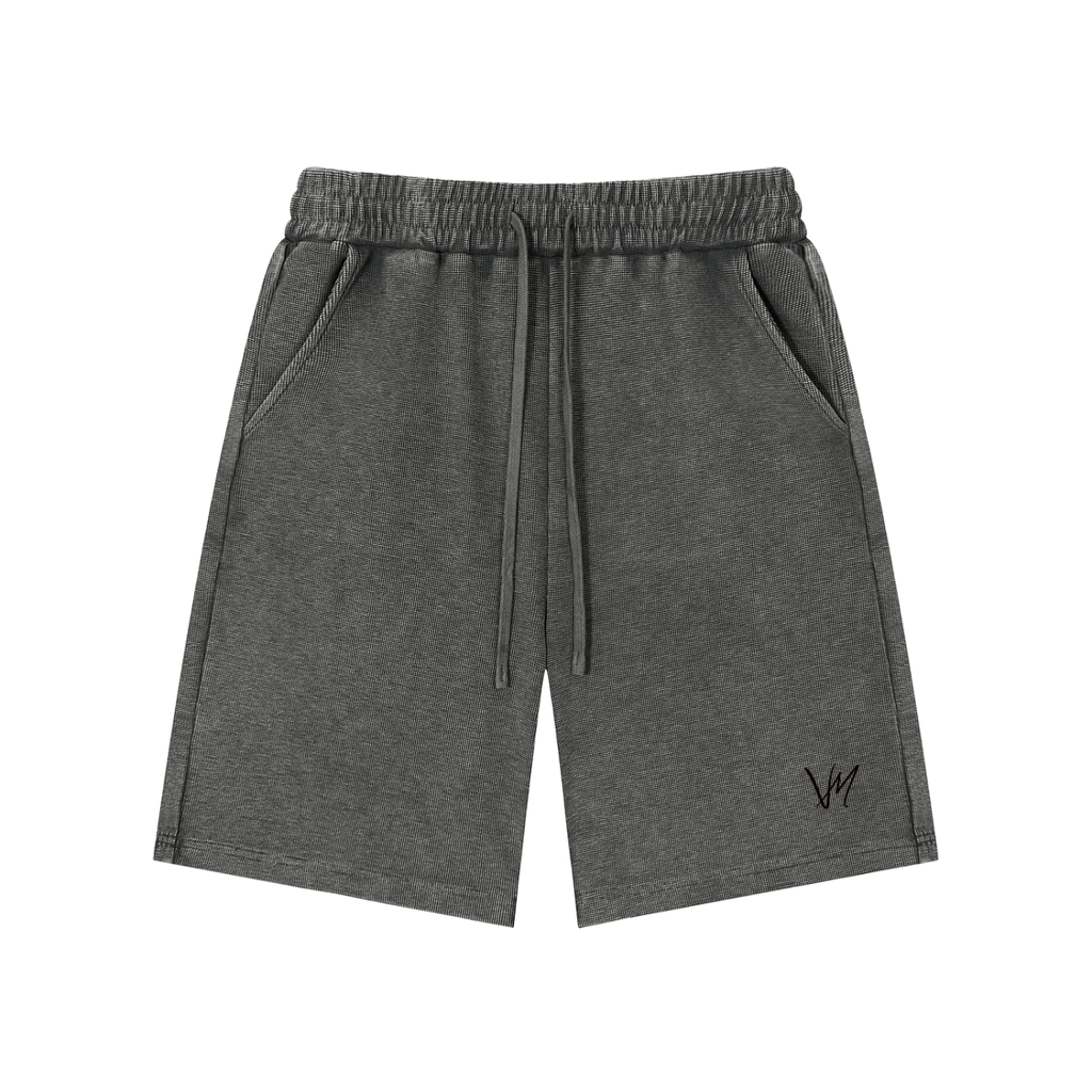 Mineral Wash Waffle Knit Shorts