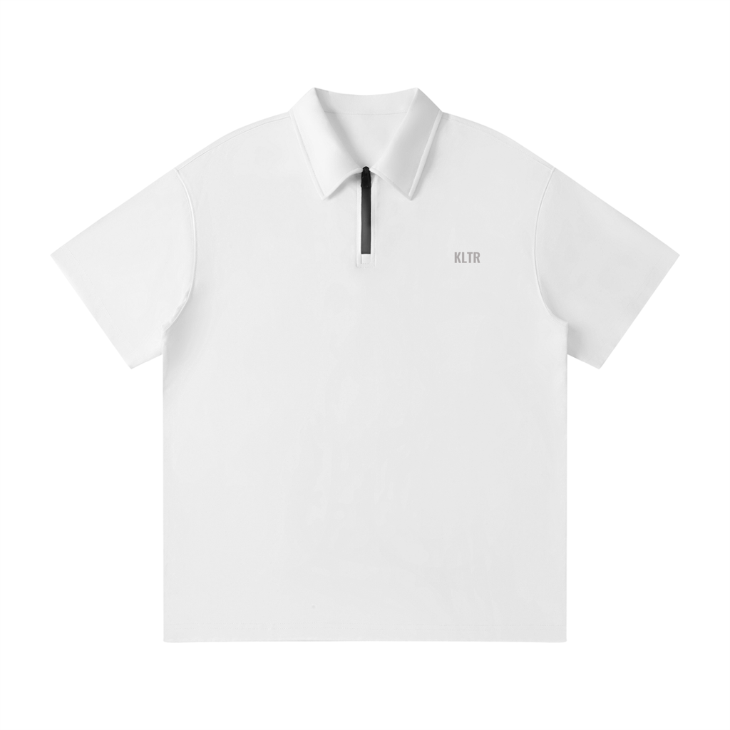 Unisex Quarter-Zip Polo Shirt